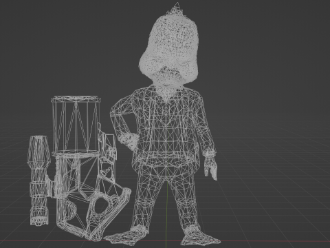 Howard The Duck Low-poly 3D 모델