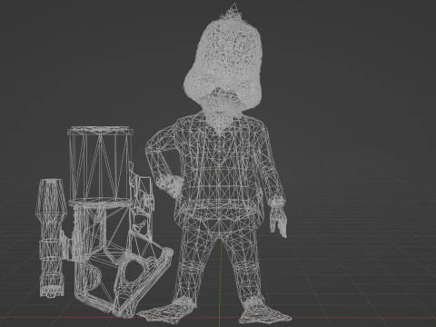 Howard The Duck Low-poly 3D Model