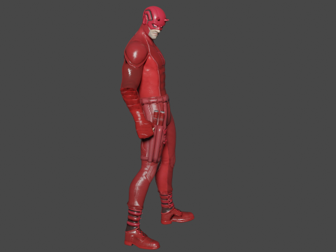 Daredevil Low-poly Modelo 3D