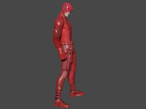 Demolidor Low Poly Modelo 3D