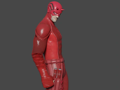 Daredevil Low-poly 3D Model