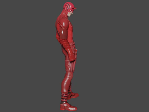 Daredevil Low-poly 3D Model