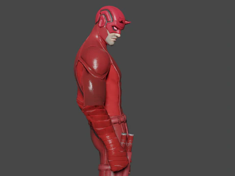 Daredevil Low-poly 3D Model