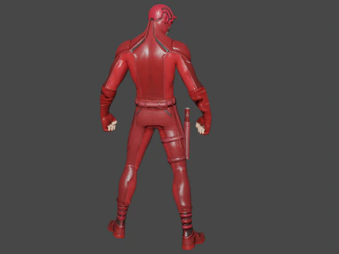 Daredevil Low-poly 3D Model