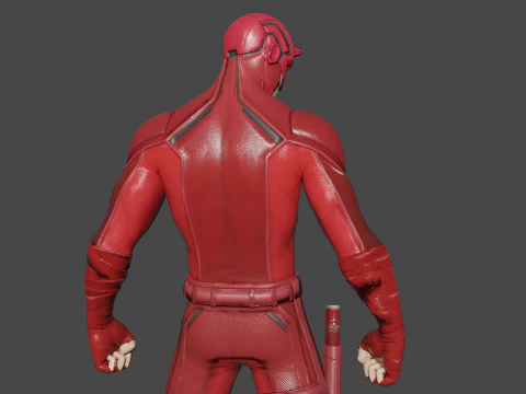 Daredevil Low-poly 3D Model