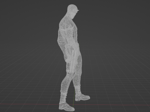 Daredevil Low-poly 3Dモデル