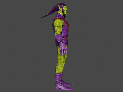 Green Goblin Low-poly Modelo 3D