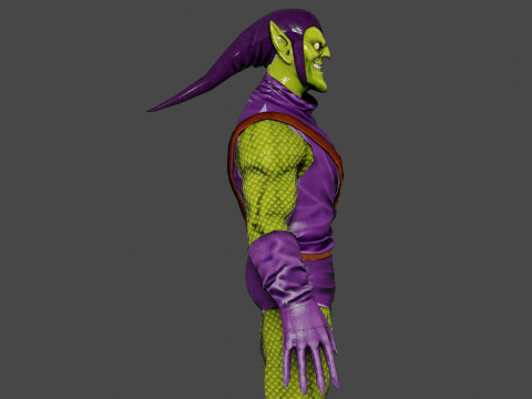 Green Goblin Low-poly Modelo 3D