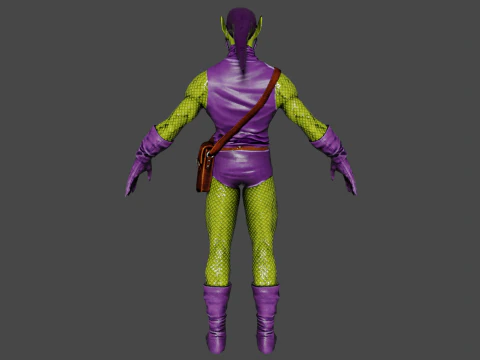 Green Goblin Low-poly 3D Model