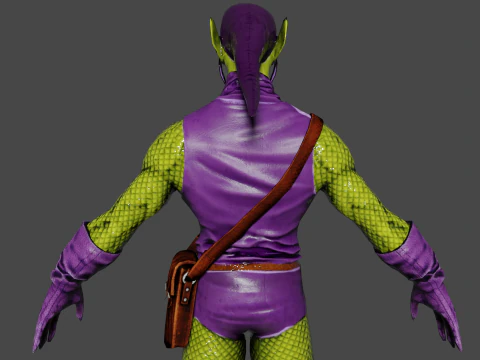 Green Goblin Low-poly 3D Model
