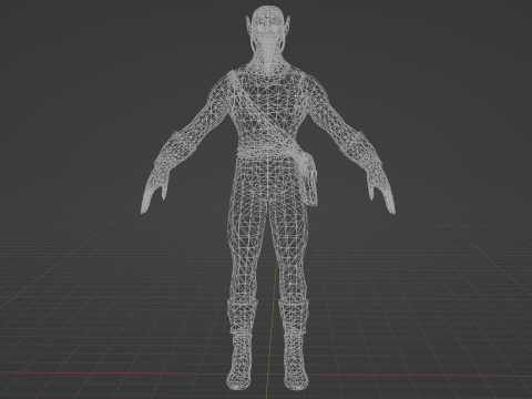 Green Goblin Low-poly Modelo 3D