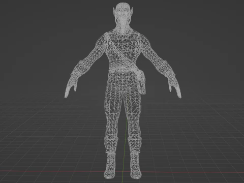 Green Goblin Low-poly 3D Model