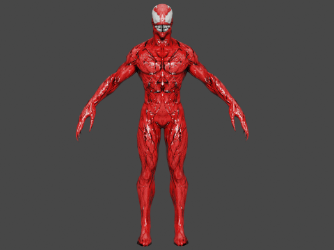Carnage Low-poly 3D Model