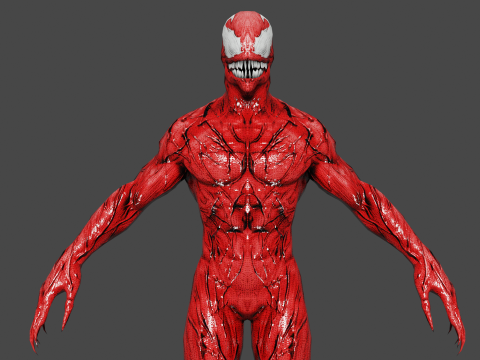 Carnage Low-poly 3D Model
