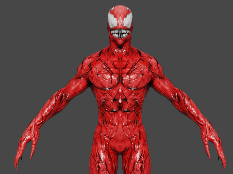 Carnage Low-poly 3D Model