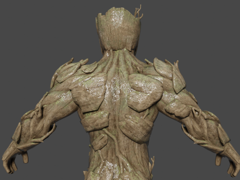 Young Groot Low-poly 3Dモデル