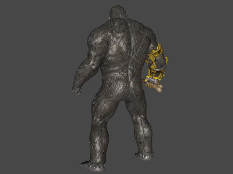 King Kong baixo poli Modelo 3D