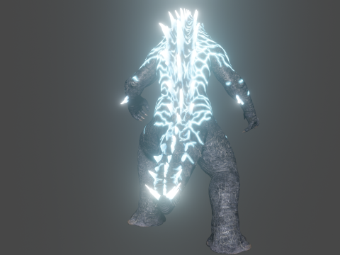 Godzilla Energized Low-poly 3D 모델