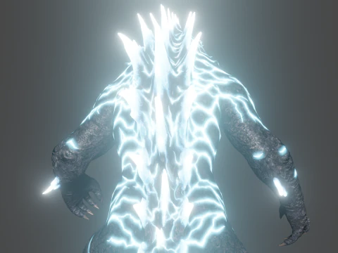 Godzilla Energized Low-poly 3D Model