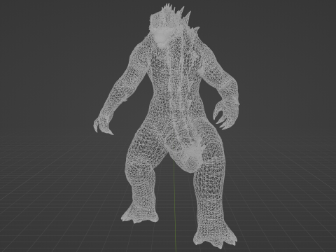Godzilla Energized Low-poly 3D 모델