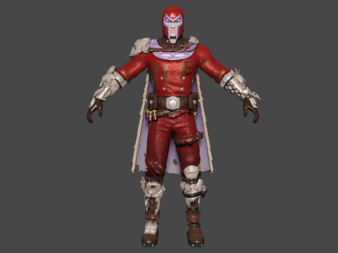 Magneto Low-poly 3D मॉडल