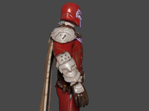 Magneto Low-poly 3D Model