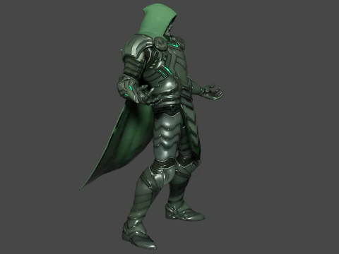 Doctor Doom Low-poly 3D Model