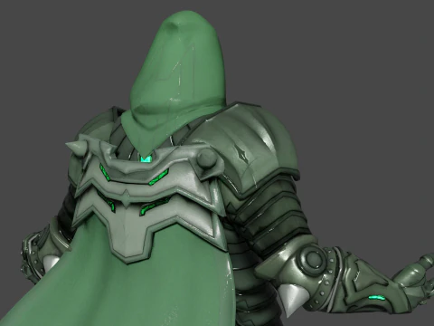 Doctor Doom Low-poly 3D Model