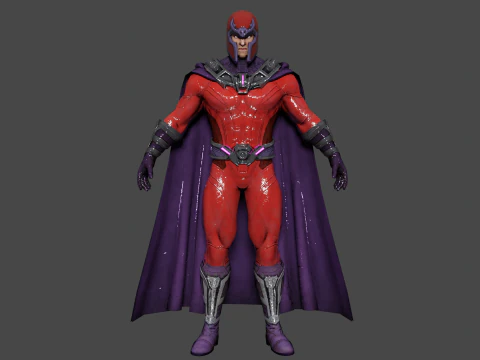 Magneto Low-poly 3D Model