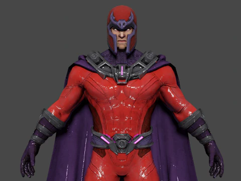 Magneto Low-poly 3D Model