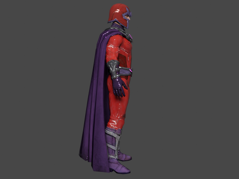 Magneto Low-poly 3D-Modell