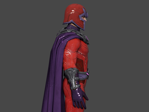 Magneto Low-poly 3D-Modell