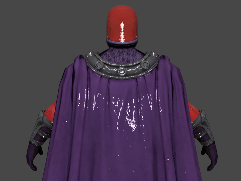Magneto Low-poly 3D-Modell