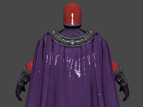 Magneto Low-poly 3D Model