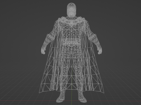 Magneto Low-poly 3D-Modell