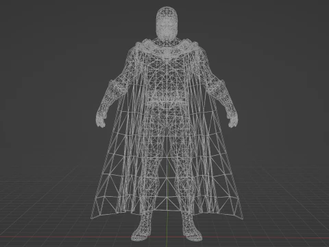 Magneto Low-poly 3D Model
