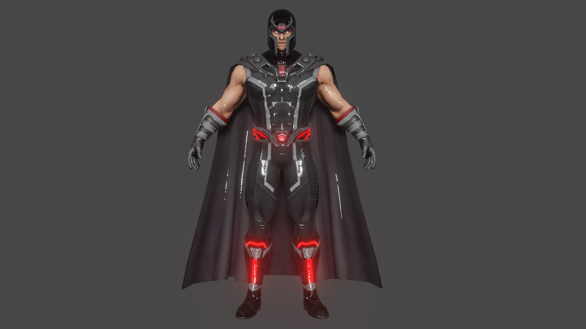 Магнето Низкополигональная 3D Модель .c4d .max .obj .3ds .fbx .stl .blend 