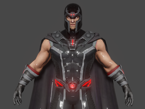 Magneto Low-poly 3D 模型