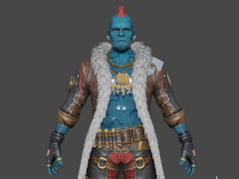 Yondu Udonta Low-poly 3D-Modell