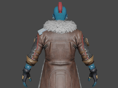 Yondu Udonta Low-poly 3D-Modell