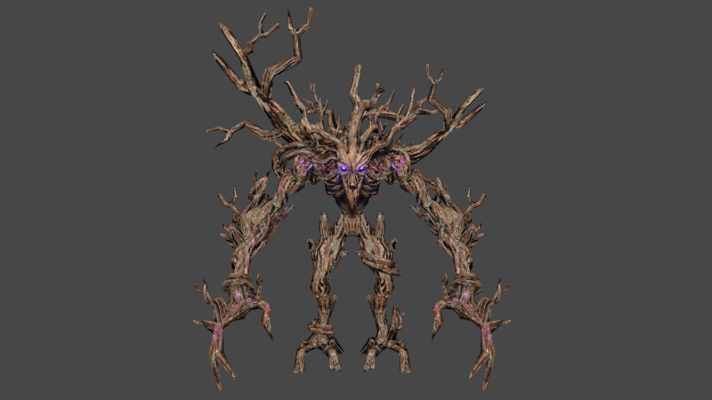 Ancient Groot Low-poly 3D मॉडल .c4d .max .obj .3ds .fbx .stl .blend