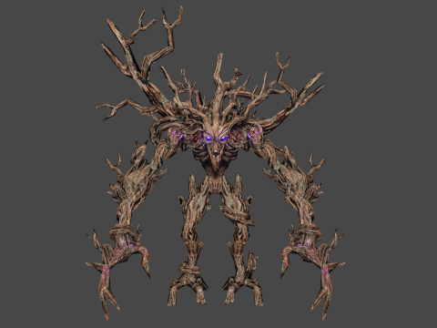 Ancient Groot Low-poly 3D Model