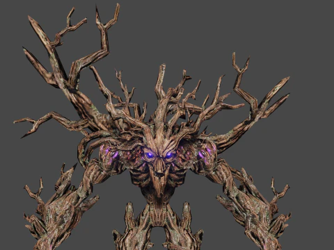 Ancient Groot Low-poly 3D Model
