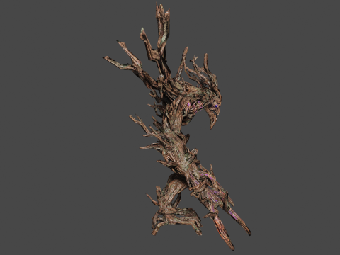Ancient Groot Low-poly 3D मॉडल