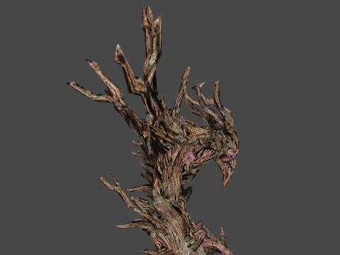 Ancient Groot Low-poly 3D Model