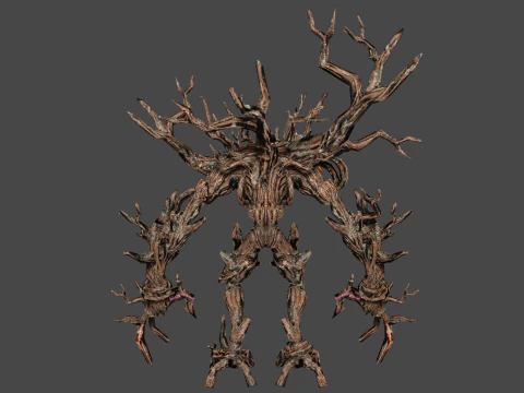 Ancient Groot Low-poly 3D Model