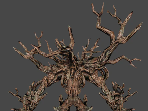 Ancient Groot Low-poly 3D Model