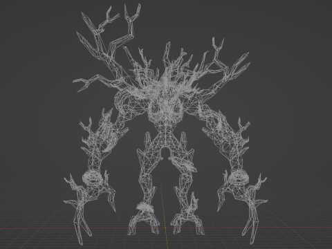 Ancient Groot Low-poly 3D मॉडल