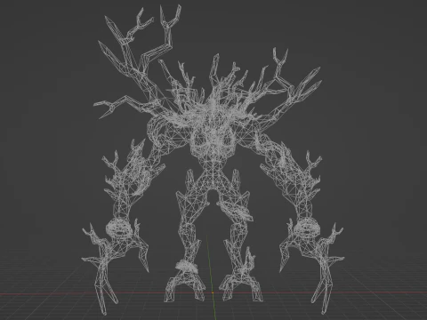 Ancient Groot Low-poly 3D Model