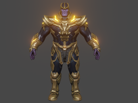 Thanos Low-poly 3D Model
